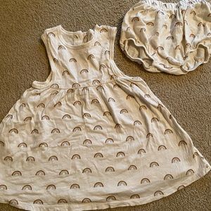 Rylee and cru rainbow dress and bloomers